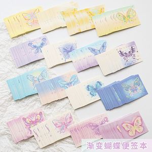 Bloc-notes Papillon Couleurs Dégradées 200 Feuilles/Bloc 2,4*2,4 po Feuilles Détachées Marquées Mignonnes Papeterie de Bureau <span class=keywords><strong>Origami</strong></span> - Product Image 3