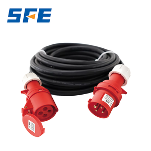 Adattatore di accoppiamento industriale SFE IP67 con spina Schuko 16A e presa CEE, cavo in rame/nylon da 35 cm, IP44 250V 3 pin - Product Image 1