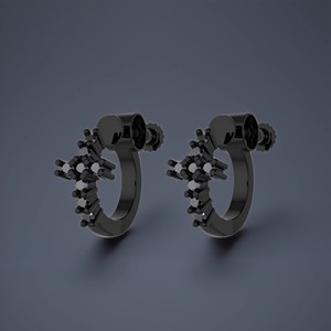 Cross Clip-on Earrings Zinc Alloy Claw Setting Geometric Design Party Fashion Unisex Earrings - Product Image 3
