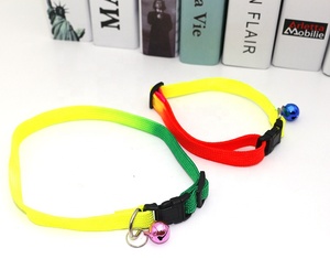 Campanas de liberación rápida para perros pequeños, gatos, collares separables, superventas, cintas navideñas, <span class=keywords><strong>Collar</strong></span> de nailon sólido rojo, 1 pieza/bolsa opp - Product Image 2
