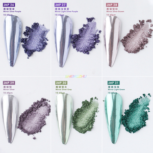 65 Colori Polvere Metallizzata Effetto Specchio Ultra Fine Polvere Candy Mermaid per Decorazione Unghie - Product Image 6