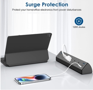 <span class=keywords><strong>Multiprise</strong></span> industrielle PD 20W avec 5 prises CA amovibles, rétractables et montables, à fixer sur table/bureau, 2 ports USB-A et 4 ports Type-C, 10A - Product Image 5