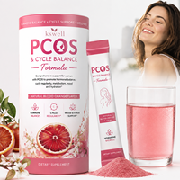 Poudre d'équilibre du cycle PCOS OEM ODM, mélange d'herbes Myo-Inositol NAC, soutien hormonal féminin, bien-être menstruel, complément alimentaire