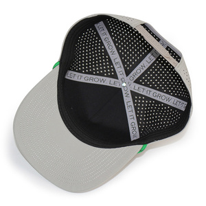 ベラキャップHN10カスタムロゴ防水ランニングハットメンズゴルフハットパフォーマンススポーツレーザーカット穴あき野球帽 - Product Image 4