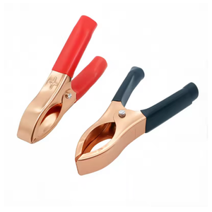 30A rouge + noir 80mm Crocodile voiture <span class=keywords><strong>caravane</strong></span> Van batterie Test plomb Clips meilleure Promotion pinces crocodiles - Product Image 2