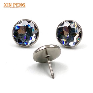 Chất Lượng Cao 22Mm <span class=keywords><strong>Acrylic</strong></span> Pha Lê Kim Cương Sofa Bọc Móng Tay Nút Cho Ghế - Product Image 3