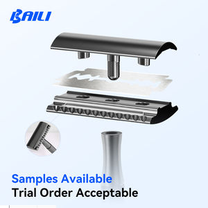 Ручная бритва из нержавеющей стали с длинной нескользящей ручкой, экологичная, с головкой из цинкового сплава, винтажная, для влажного и сухого бритья, лучшая бритва для мужчин - Product Image 6