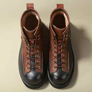 Bottes de moto pour hommes, style rétro, en cuir véritable, bottes de travail imperméables à la cheville, nouveau style, chaussures de gentleman pour soirée - Product Image 2