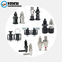 Industrial Steel Zinc Coarse Thread Knurled Knob Self-Locking Screws Bolts Retractable Index Spring Load Plunger Pin Fasteners