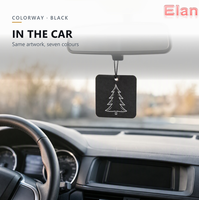 Désodorisant de voiture suspendu en papier parfumé ELAN, forme personnalisée, pour l'intérieur de la voiture, cadeau promotionnel avec emballage personnalisé et logo