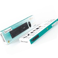 Combo clavier et souris filaires pour Windows Souris optique filaire Clavier pleine grandeur USB Plug-and-Play Compatible pour PC portable