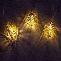 Guirlande lumineuse LED en fer forgé de qualité supérieure, 10 m, fonctionnant sur piles, pour intérieur, décoration de Noël, de fêtes et de chambres