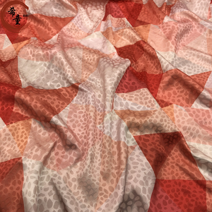 Brocade imprimé numérique italien 100% soie satin tissus polyester tela tissu jacquard tissu élastique en mousseline pour robe - Product Image 4