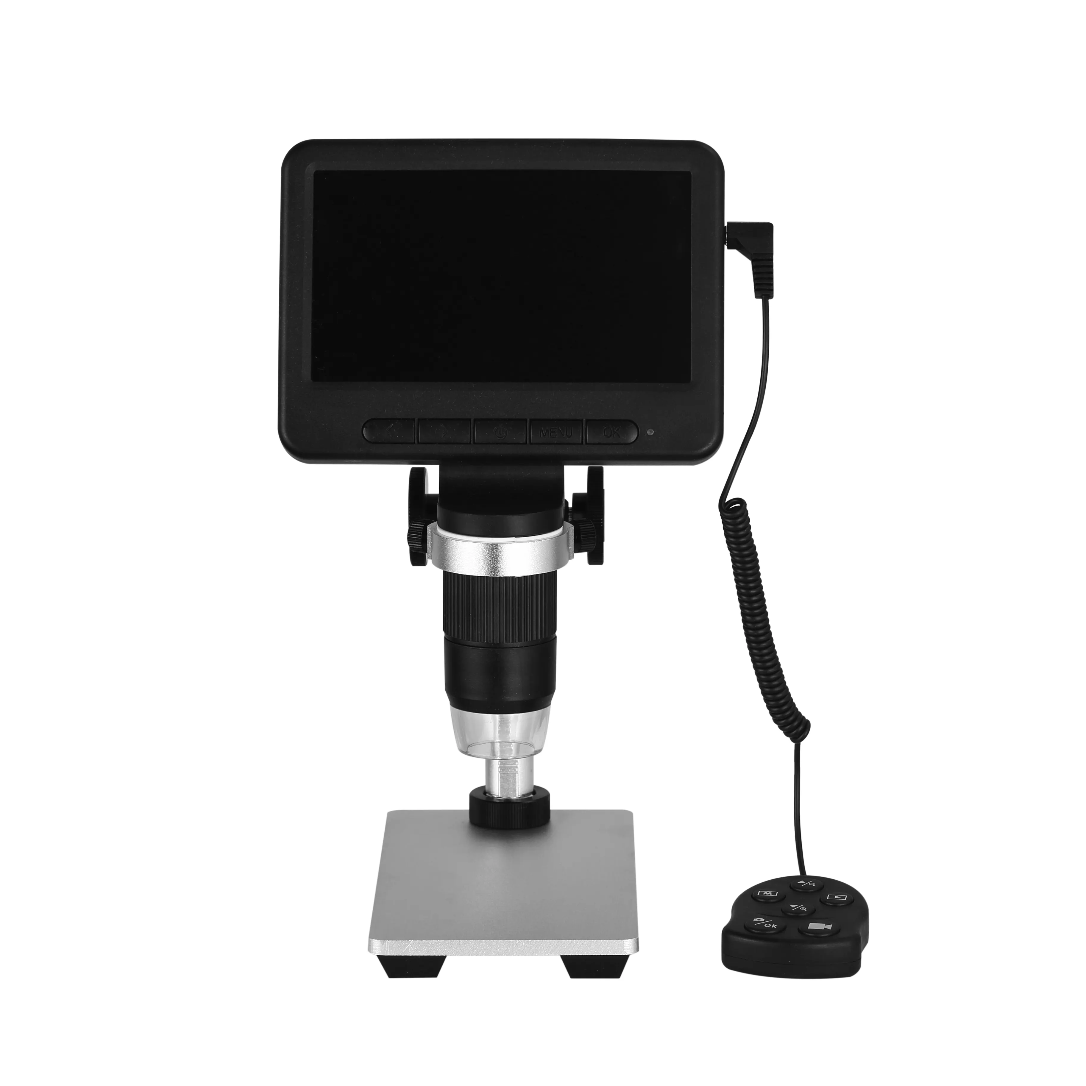 Nuovo prodotto 5-pollici filo controlled ad alta definizione microscopio digitale elettronico di riparazione lente di ingrandimento supporto mobile di WiFi p