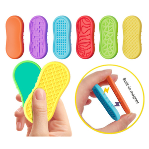 Silicone Texture Bracelet Calming Autism Quiet Fidgets Texture Anxiety Silent <b>Toys</b> Christmas Stocking Stuffers for Kids - Product Image 6