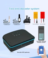 Décodeur d'irrigation intelligent en plastique avec contrôle WIFI, surveillance de l'environnement du sol et commande de vanne solénoïde pour maison, ferme et serre