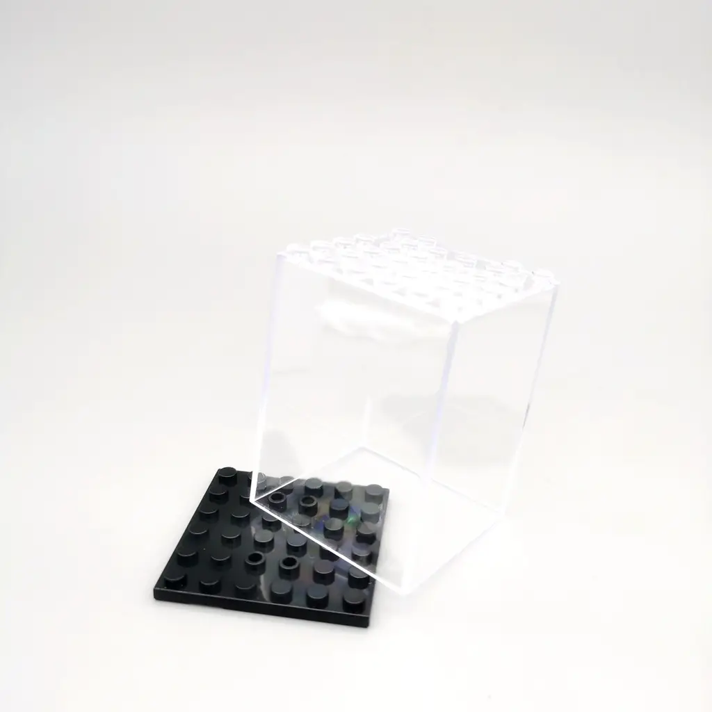 बिल्डिंग ब्लॉक फिगर्स के लिए प्लास्टिक बॉक्स मिनी कैरेक्टर कंटेनर अग्रणी ब्रांडों ऐक्रेलिक बॉक्स निर्माण खिलौनों के साथ फिट