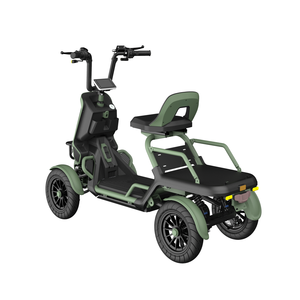 नई 48v 500w लिथियम बैटरी 13 इंच टायर हाइड्रोलिक ब्रेक सस्पेंable सीट 4 व्हील वयस्क इलेक्ट्रिक स्कूटर - Product Image 1