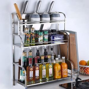 Fournitures de <span class=keywords><strong>cuisine</strong></span> en acier inoxydable support d'assaisonnement support de <span class=keywords><strong>cuisine</strong></span> couteau stockage support en couches - Product Image 1