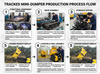Mini-Raupenlader mit 800kg Kapazität, Kohler-Motor und Vollhydrauliksystem