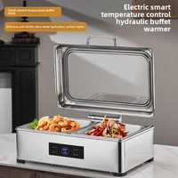 Réchaud alimentaire numérique intelligent pour buffet |   Plat à réchaud hydraulique en acier inoxydable pour hôtels et traiteurs