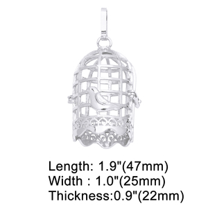 ASJEWELRY Plaqué Or Souhaitant Boules Creux Cage À Oiseaux Harmonie Carillon Ange <span class=keywords><strong>Bola</strong></span> Collier Pendentifs pour <span class=keywords><strong>Grossesse</strong></span> 2506 Pdtb121 - Product Image 5