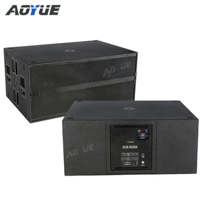 SUB 9006 dual 18 inch active subwoofer 2x18 big neo magnet subwoofer wooden boom box high power <b>speaker</b> - Product Image 1