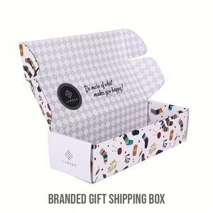 Boîtes à chaussettes personnalisées, cartons d'expédition verts, recyclables, ondulés, pliables, plats, pour la logistique des boutiques en ligne - Product Image 2