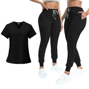 Combinaison chirurgicale d'hôpital, uniforme <span class=keywords><strong>de</strong></span> médecin personnalisé, élégant, vente en gros, respirant, uniforme médical pour femmes, infirmières, blouses médicales, ensemble <span class=keywords><strong>de</strong></span> jogging - Product Image 2