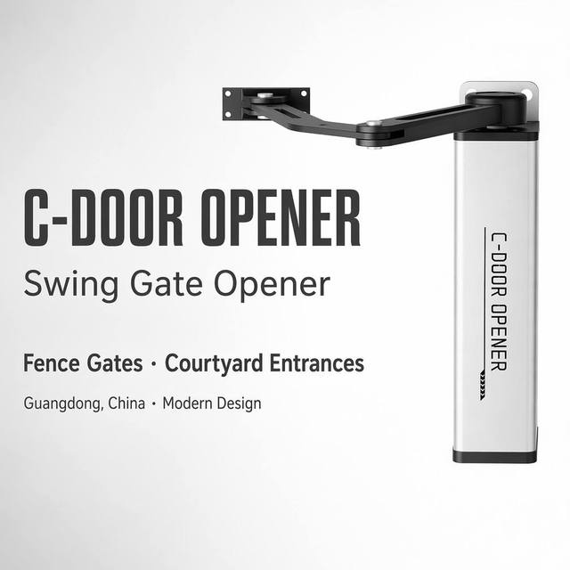 260KG DC24V Automatic Door Opener with Slow Start Safety and Rebound Protection for Fence Gates and Courtyard Entrances