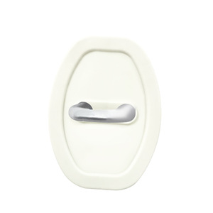 Couverture de protection en silicone pour serrures de porte de voiture, coussin silencieux et amortissant, universel et épaissi - Product Image 4