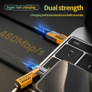 Hot Deals 6A Type-C Super Fast Charging Cables Pd 65W USB 4 In 1 Converter Charging Cable For Iphone