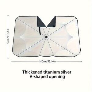 Parapluie de voiture stocké en gros Sombrilla Para Carro Guarda-chuva Paraguas Para Autos Parapluie à eau Ombrello personnalisé - Product Image 5