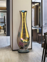 Ornamen Air Mengalir untuk Ruang Tamu, Air Mancur Ruang Tamu, Seni Modern, Humidifier Meja Resepsionis, Vas Lantai