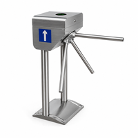 Tourniquet trépied Zento ZT-802A en acier inoxydable 304, double colonne entièrement automatique bidirectionnel 30/min, portillon piétonnier, IP54