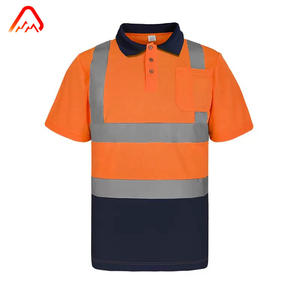 Magliette Polo <span class=keywords><strong>di</strong></span> Sicurezza ad Alta Visibilità Classe 2 <span class=keywords><strong>in</strong></span> Poliestere Riflettente per Lavori Stradali, Manica Corta per Uomo, Disponibili - Product Image 4