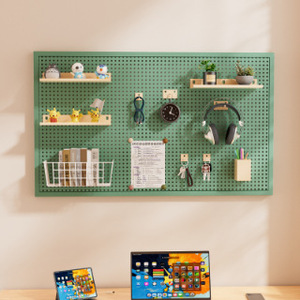 Multifunctional Heavy Duty Cold-rolled Steel Powder Coated Wall-Mounted Display Perforated Board Shelves <b>Storage</b> Tools <b>Storage</b> - Product Image 4