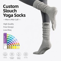 Chaussettes de yoga confortables pour jeunes, style décontracté, antidérapantes, pour le sport, la gym, avec logo personnalisé, en jacquard, pour Pilates, vente en gros, OEM