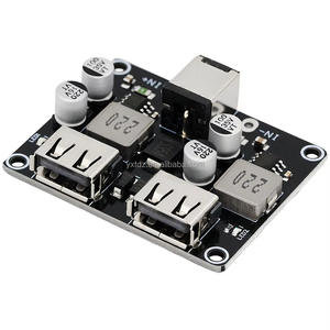 Yixintai 2-weg Snel Opladen Dc Step-Down Module 12V 24V Naar Qc3.0 Snel Opladen Dual Usb Ondersteunt Alle Merken Mobiele Telefoons - Product Image 1