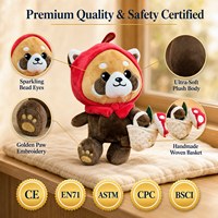 Peluche ours bouclé doux et mignon, jouet en peluche personnalisé pour la Saint-Valentin, jouet animal en peluche, compagnon pou