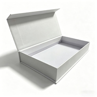 Emballage personnalisé haut de gamme en carton blanc de luxe avec impression de votre logo, boîte cadeau magnétique
