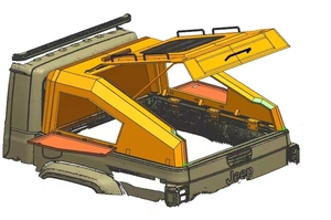 Venta al por mayor, gran oferta: Toldo rígido de acero impermeable de diseño dividido, especial para camionetas <span class=keywords><strong>camper</strong></span> JT <span class=keywords><strong>Gladiator</strong></span> - Product Image 5
