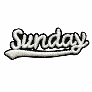 Wholesale Die Out Multicoloured Letter Embroidery Patches Iron On Clothing Custom 3D Embroidered Patch - Product Image 2