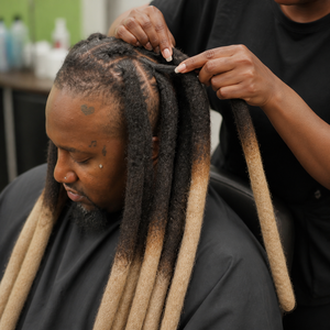 Extensions de dreadlocks en <span class=keywords><strong>cheveux</strong></span> humains noirs blonds ombrés très épais avec texture afro bouclée crépue - Product Image 5
