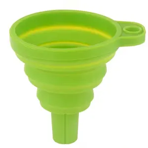 Kitchen Silicone Collapsible Funnel Food Grade Funnels for Filling Bottles
