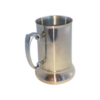 Uokey 20oz 580ml Tasse à bière en acier inoxydable à double paroi de style américain classique Design vintage élégant Logo personnalisé
