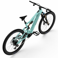 Vélo de montagne électrique à suspension intégrale en fibre de carbone 540Wh, moteur central 105Nm, 12 vitesses, hydraulique, léger, EMTB
