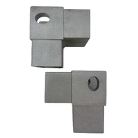 Connecteur de tube carré en aluminium, support d'angle 3 voies, support moteur, joint pivotant, support en L pour joint de profilé en aluminium