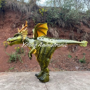 Disfraz de Dragón Animatrónico de Tamaño Real con Patas Ocultas, Accesorios para Películas, Modelo de Dragón Azul Realista que Camina - Product Image 6