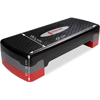Équipement de fitness Step Gym Plate-forme Exercice Board 3 Niveaux Réglable Aérobie Exercice Steppers